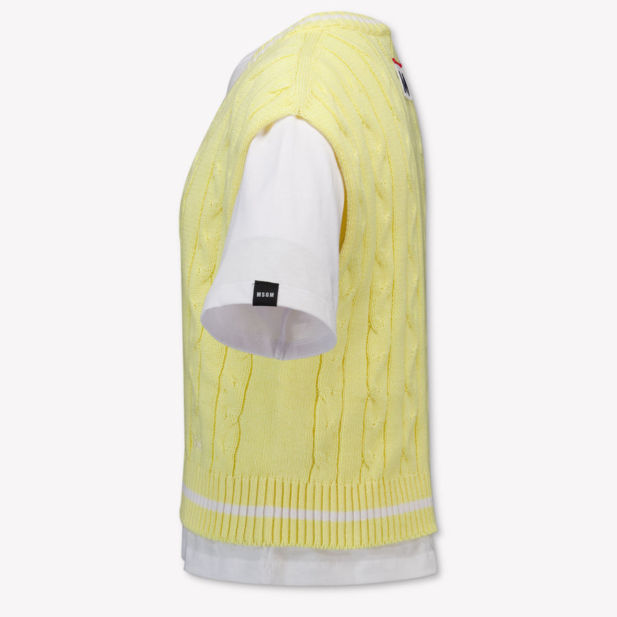 MSGM Kinder Meisjes T-Shirt In Geel