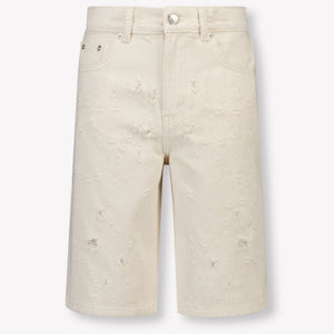 MSGM Kids Boys Shorts In OffWhite