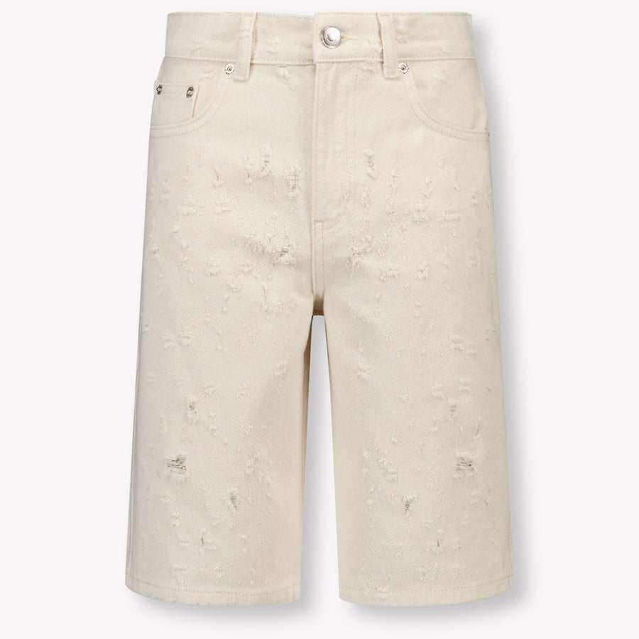 MSGM Kids Boys Shorts In OffWhite