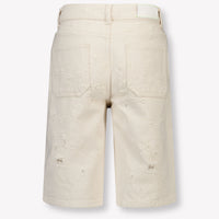 MSGM Kids Boys Shorts In OffWhite