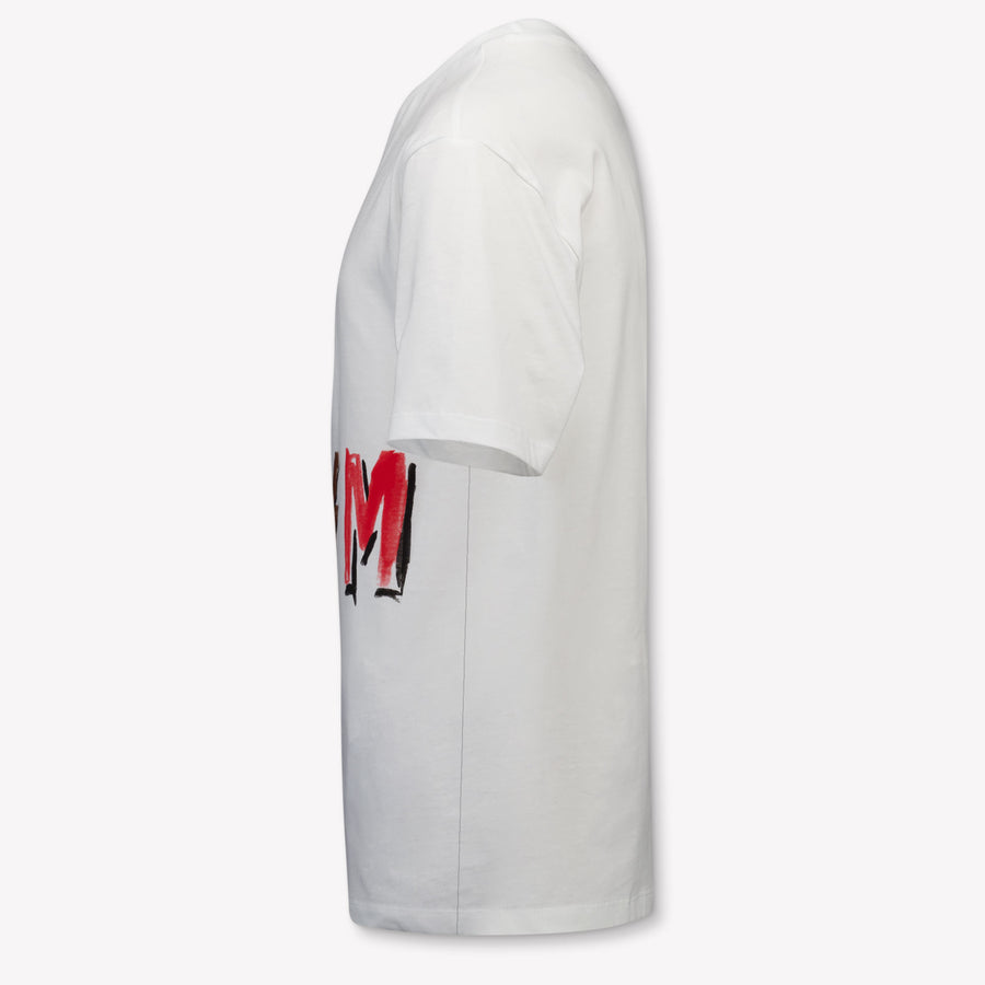 MSGM Kids Boys T-Shirt In White