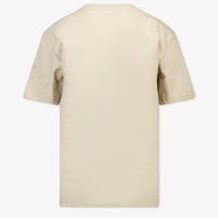 MSGM Kids Boys T-Shirt In Beige