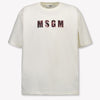 MSGM Kinder Jongens T-Shirt In Off White