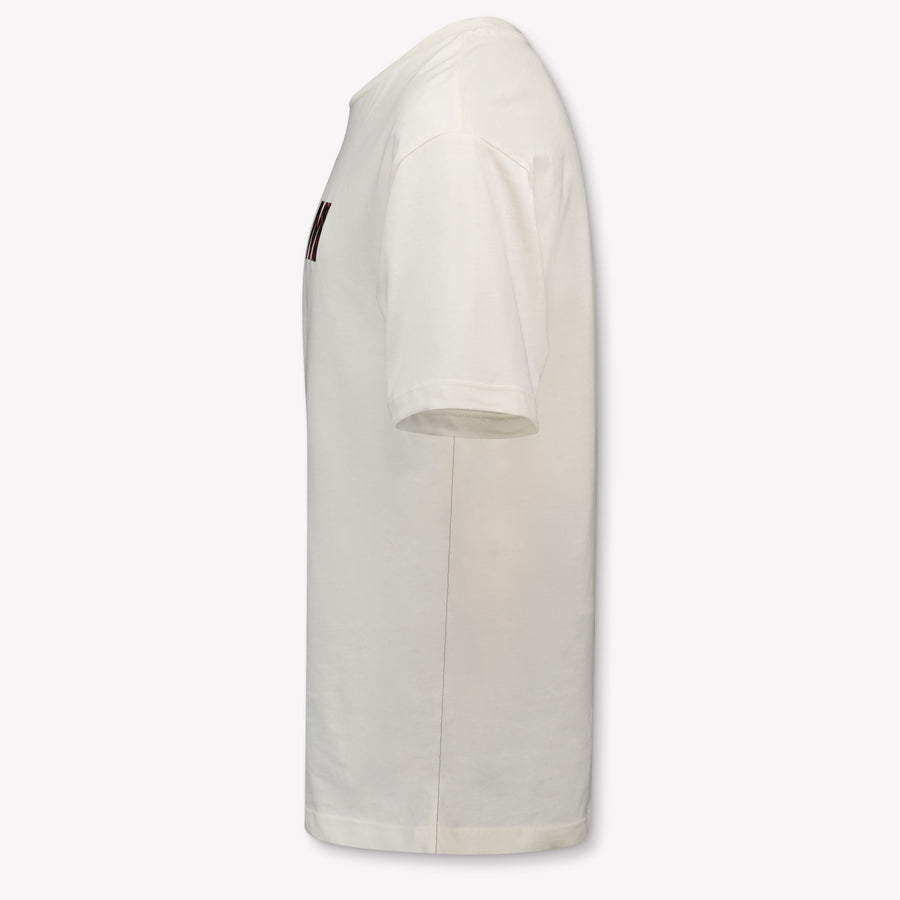 MSGM Kids Boys T-Shirt In OffWhite