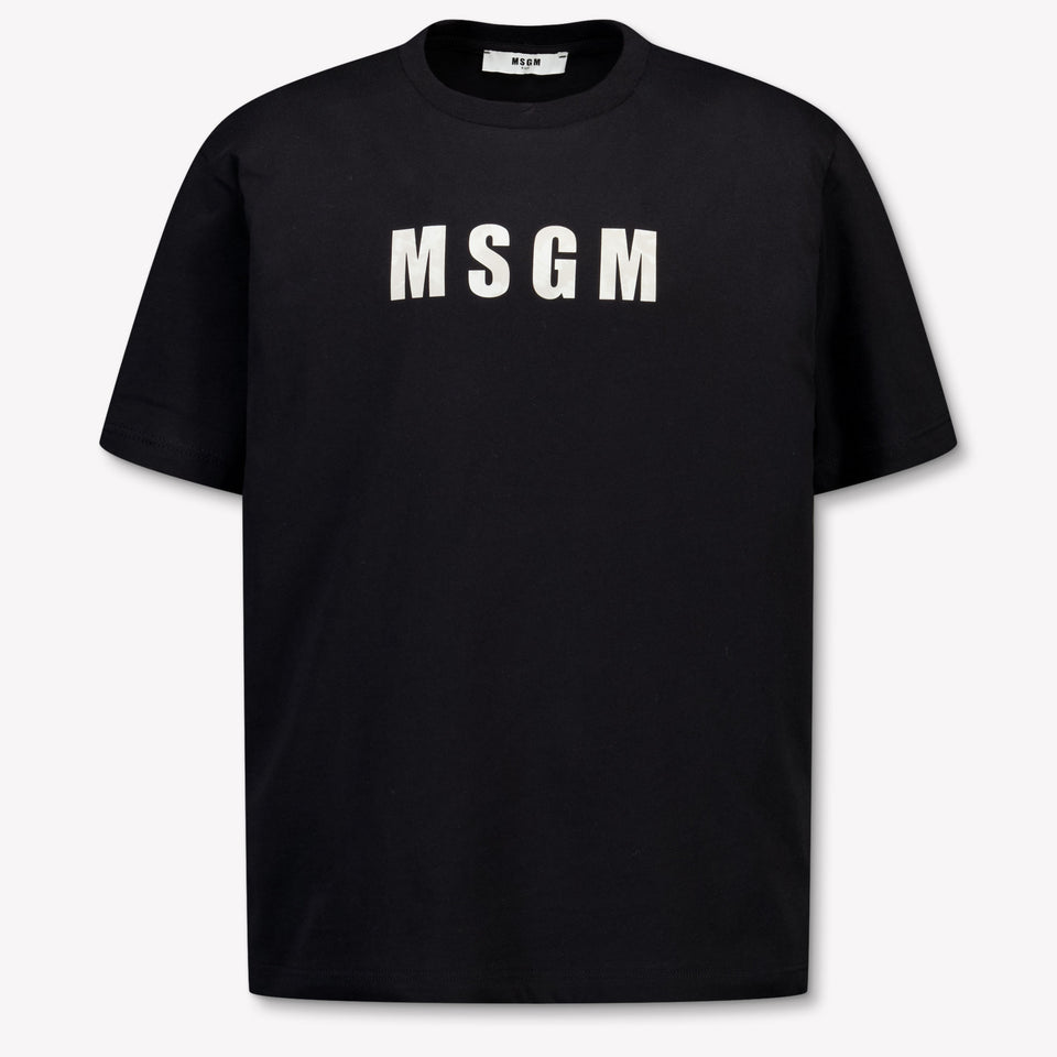 MSGM Kids Boys T-Shirt In Black