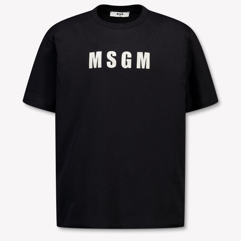 MSGM Kids Boys T-Shirt In Black