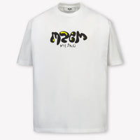 MSGM Kinder Jongens T-Shirt In Wit
