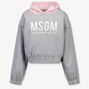 MSGM Kids Girls Sweater In Gray