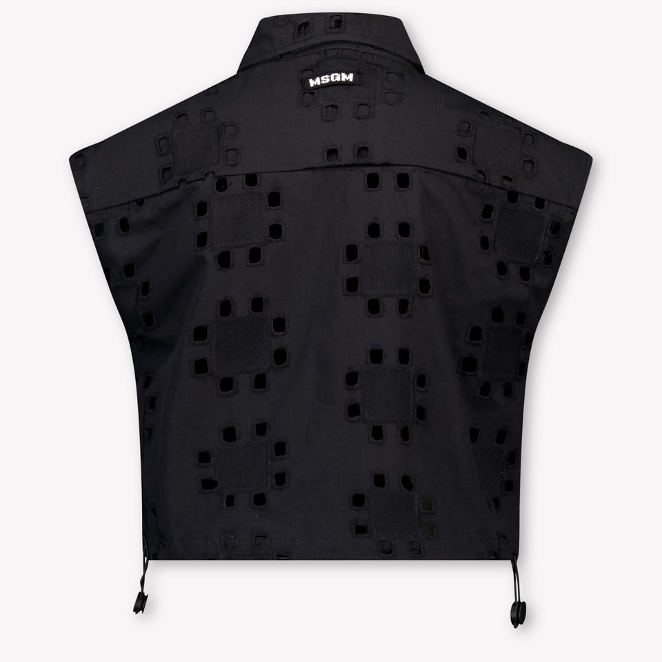 MSGM Kids Girls Blouse In Black