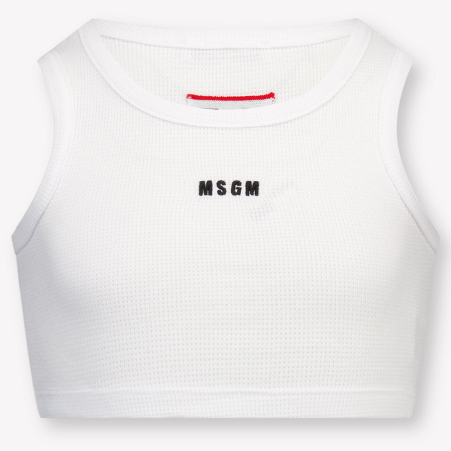 MSGM Girls T-Shirt in White
