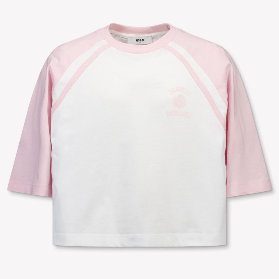 MSGM Girls T-Shirt in White