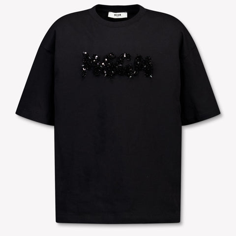 MSGM Kinder Meisjes T-Shirt In Zwart
