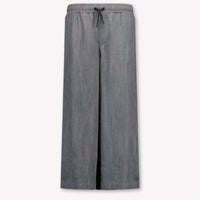 MSGM Kids Unisex Pants In Dark Gray