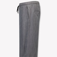 MSGM Kids Unisex Pants In Dark Gray