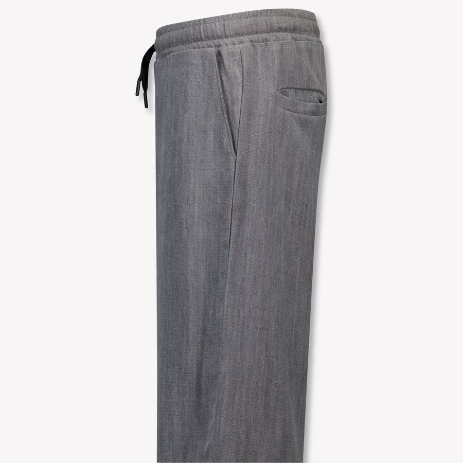 MSGM Kids Unisex Pants In Dark Gray