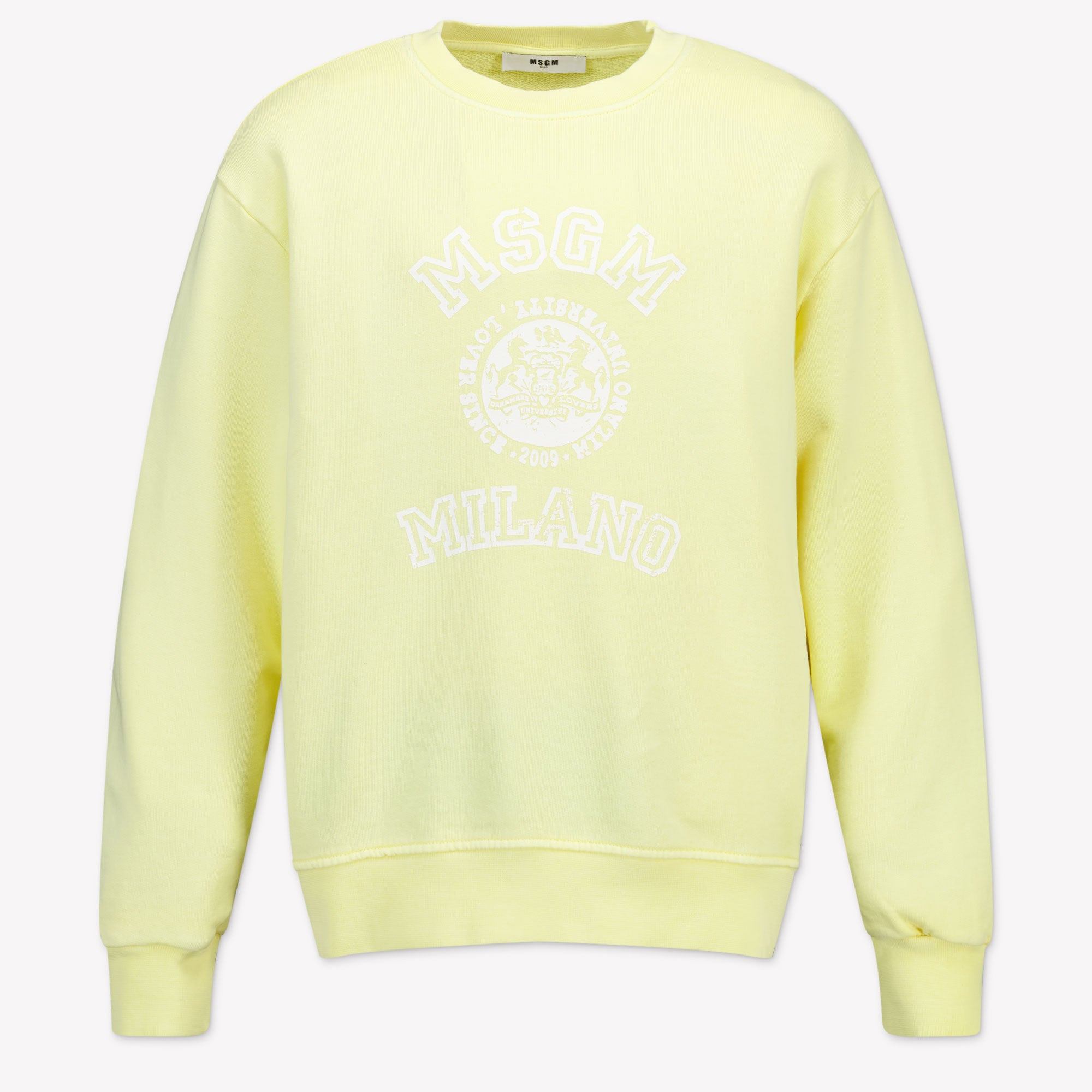 MSGM Kids Unisex Sweater In Yellow