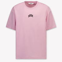 MSGM Kids Girls T-Shirt In Light Pink