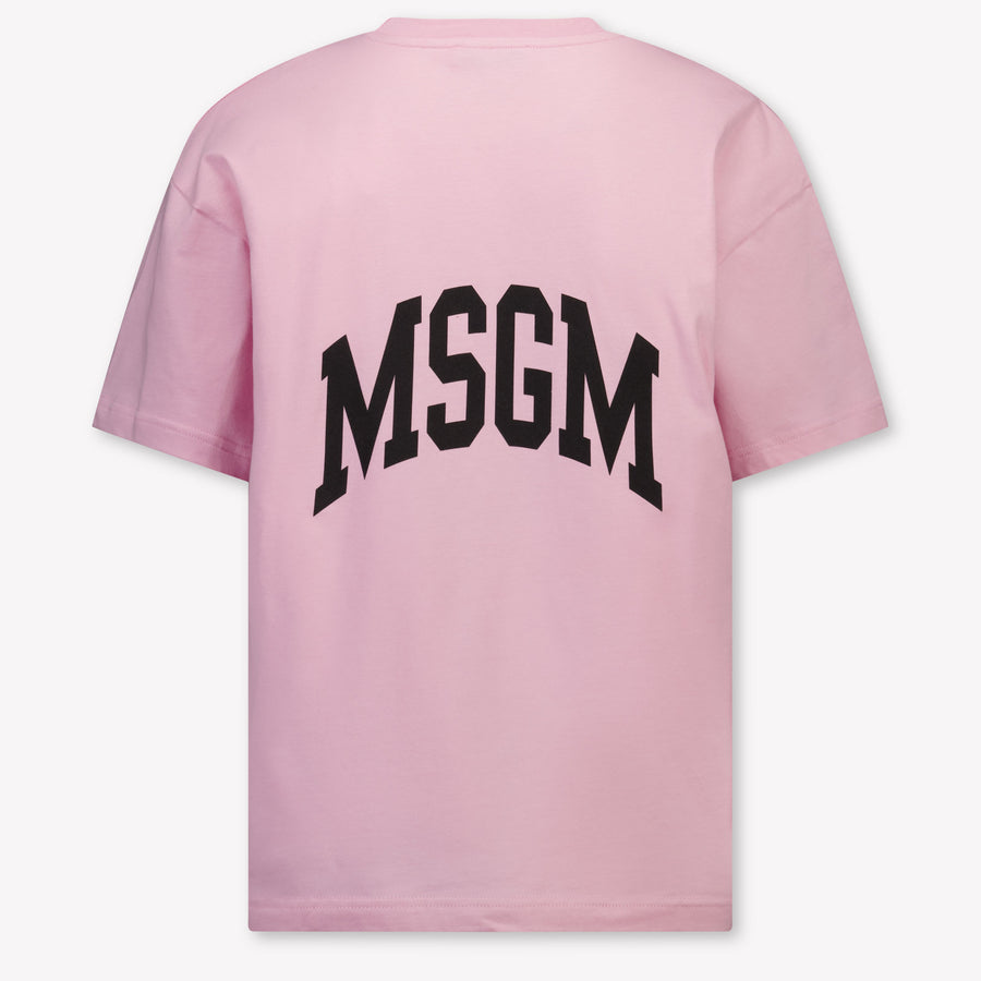 MSGM Kids Girls T-Shirt In Light Pink