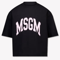 MSGM Kids Girls T-Shirt In Black