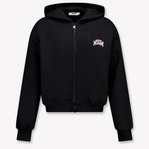 MSGM Kids Girls Cardigan In Black