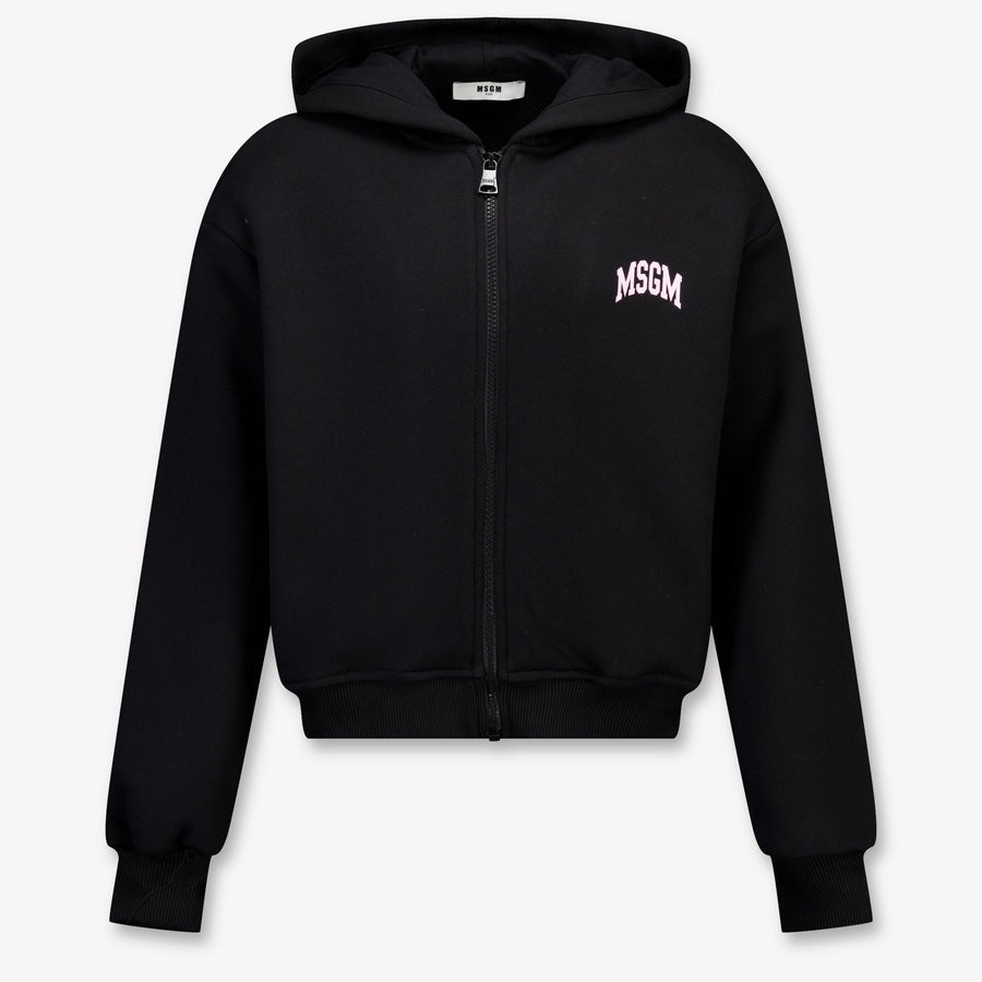 MSGM Kids Girls Cardigan In Black