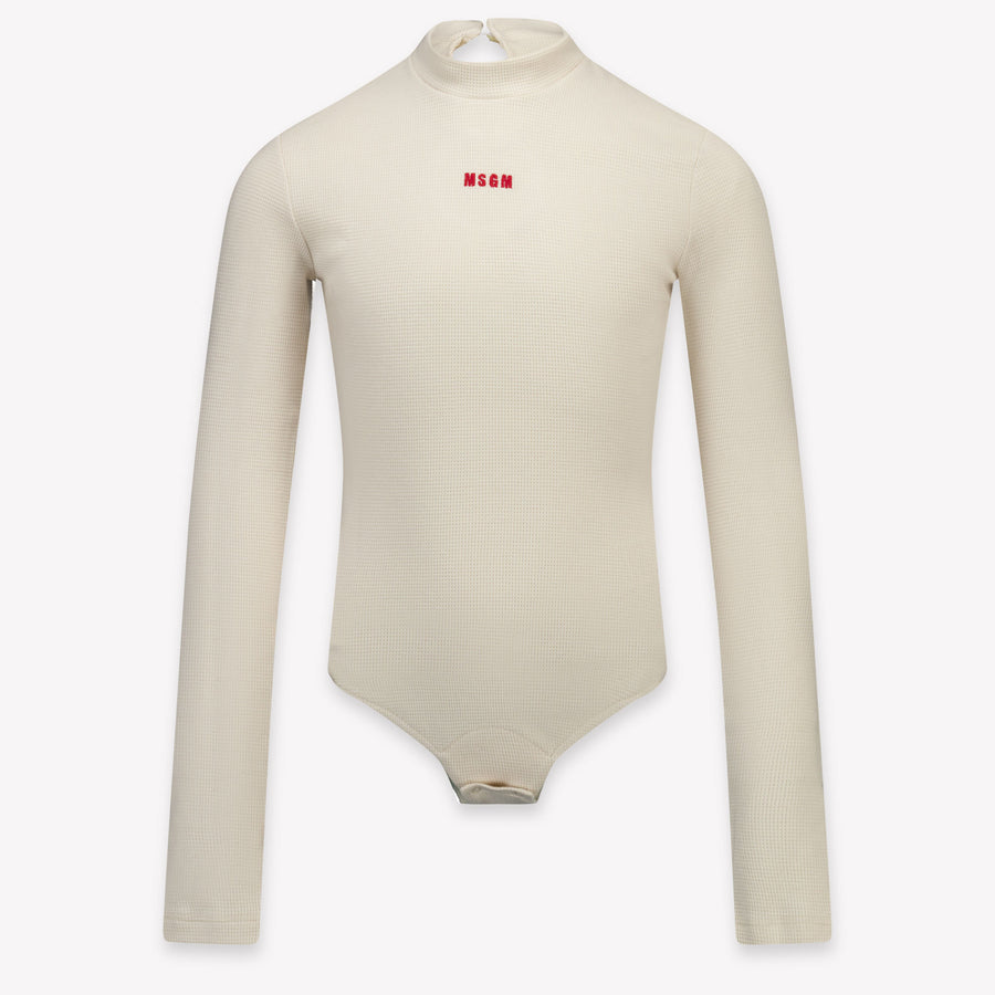 MSGM Girls T-Shirt in Off-White