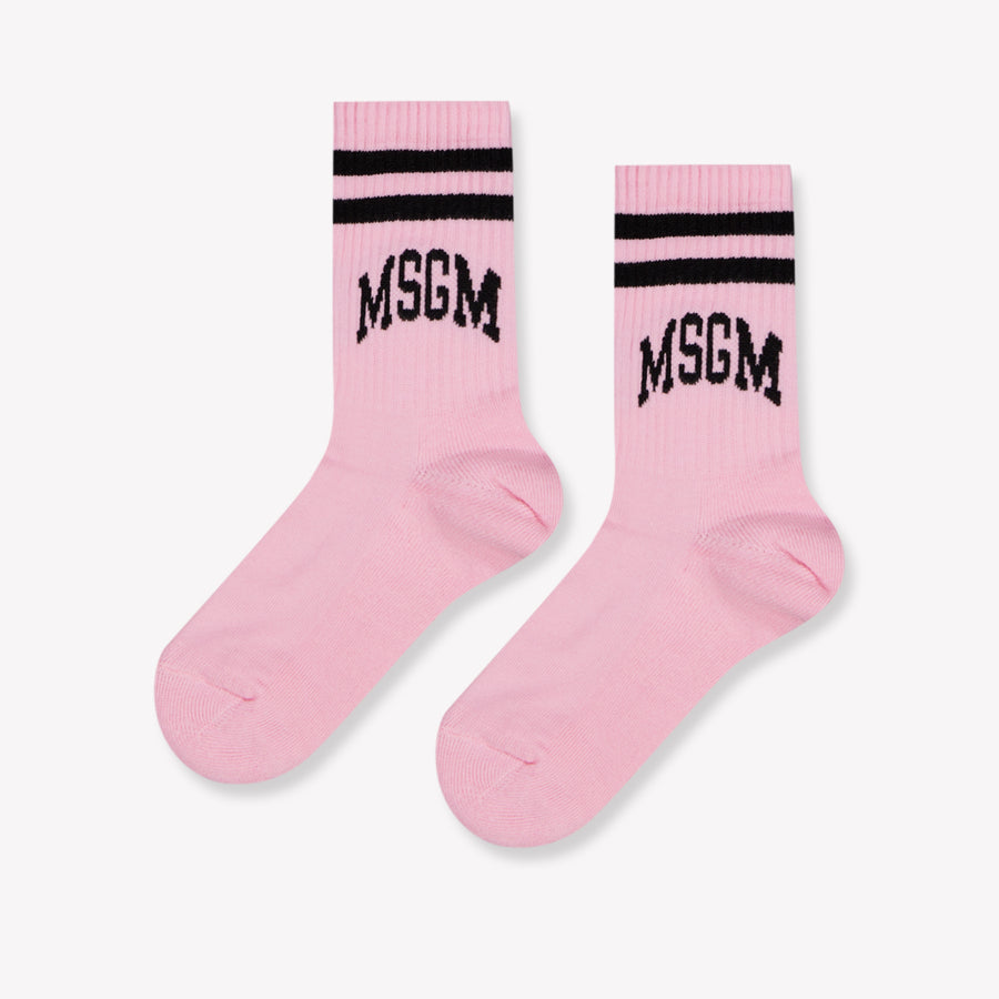 MSGM Girls Sock in Light Pink