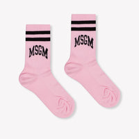 MSGM Kids Boys Socks In Light Pink