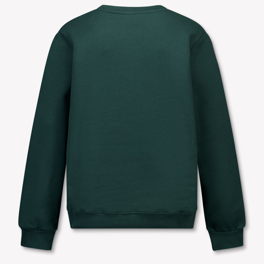 MSGM Kids Boys Sweater In Dark Green
