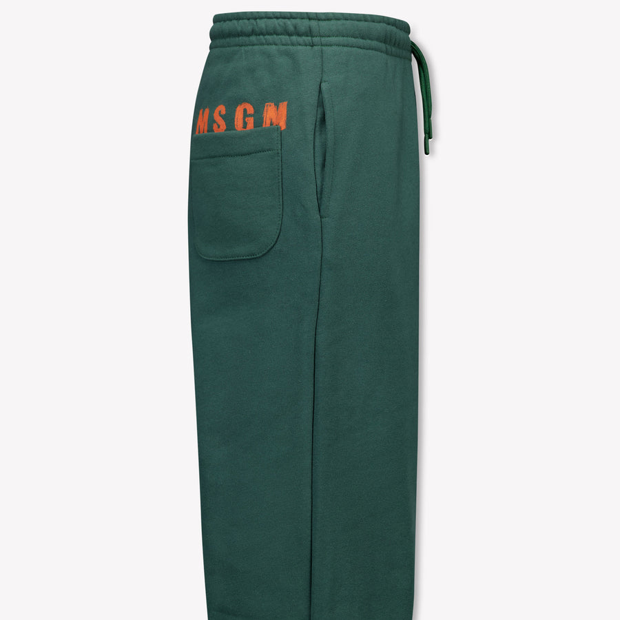 MSGM Kinder Jongens Broek In Donker Groen