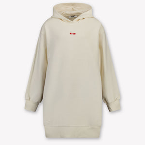 MSGM Kinder Meisjes Jurk In Off White