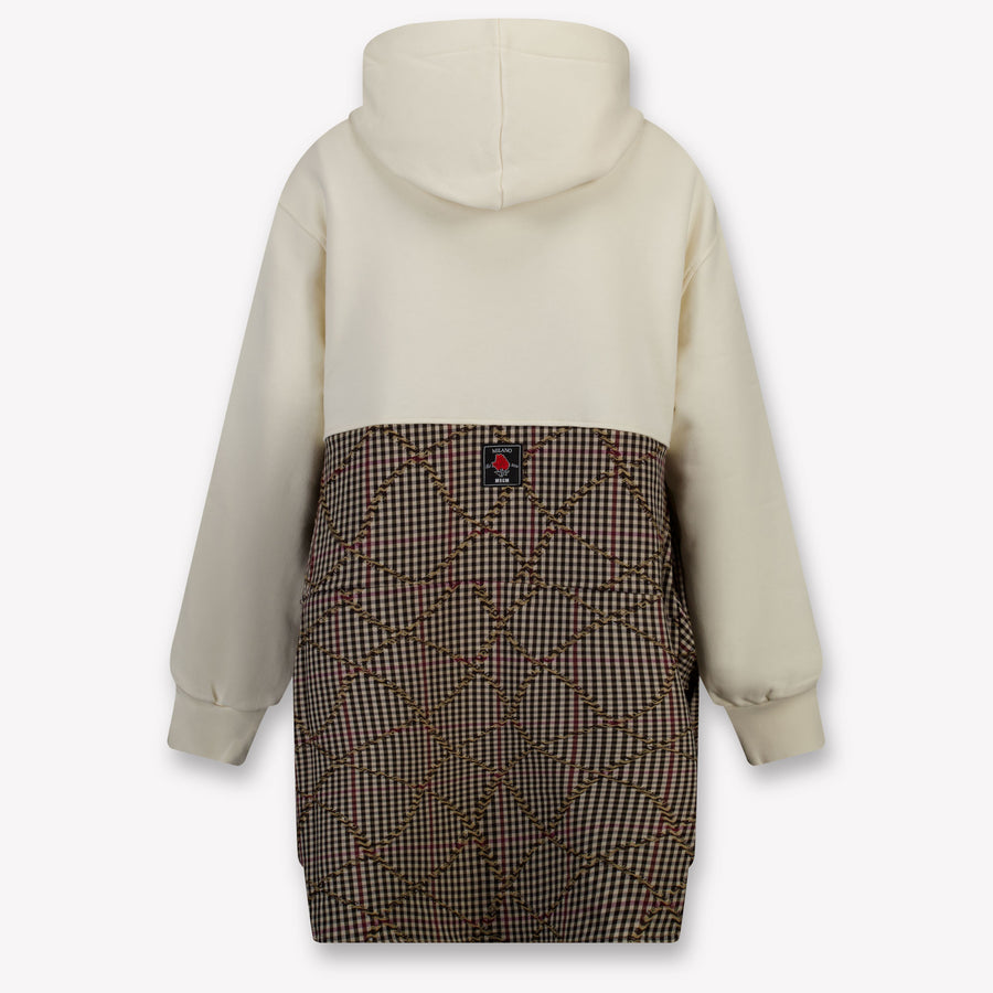 MSGM Kinder Meisjes Jurk In Off White