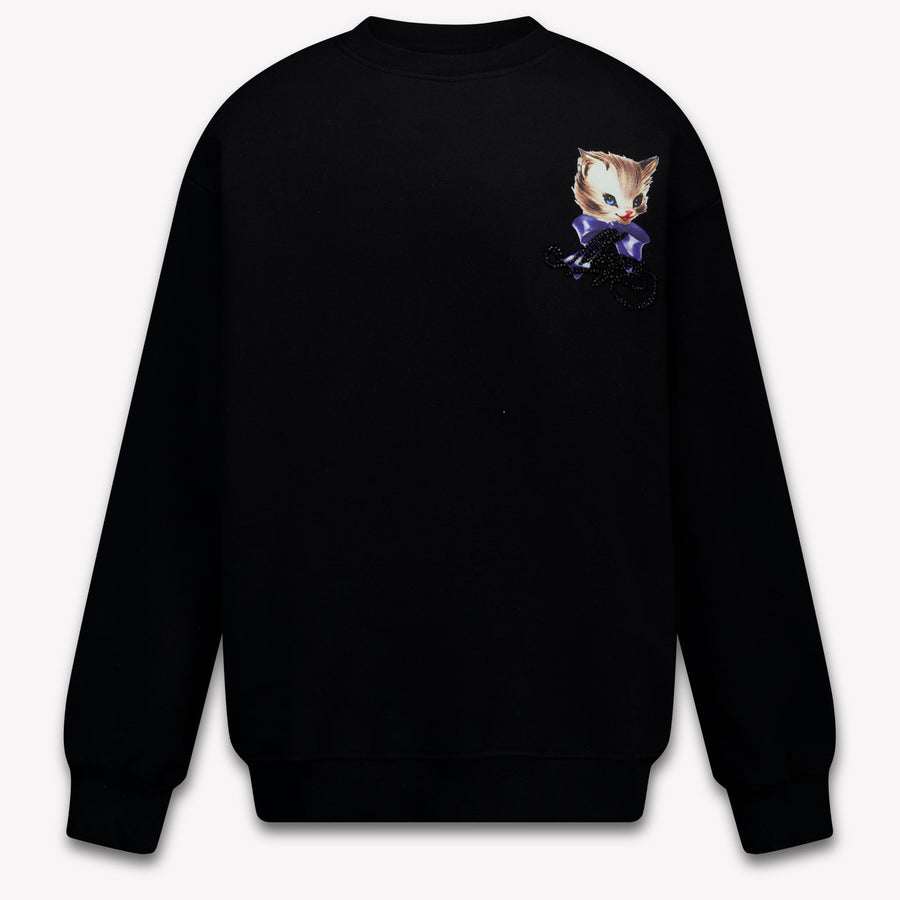 MSGM Kids Girls Sweater In Black