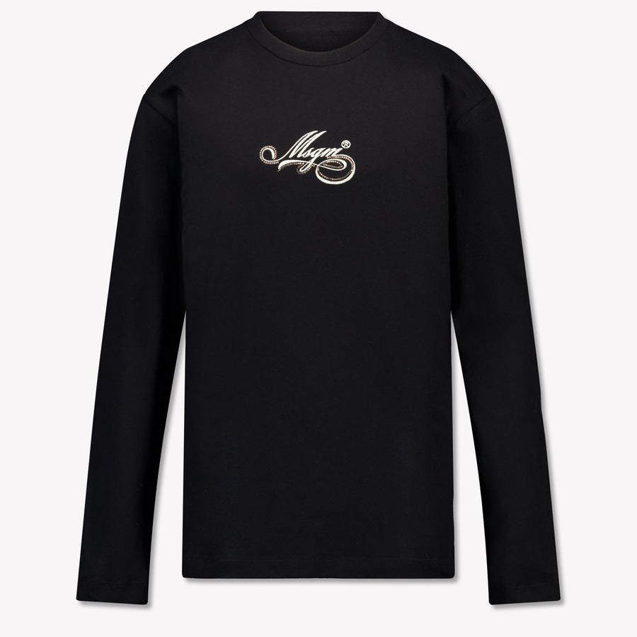 MSGM Kids Girls T-Shirt In Black