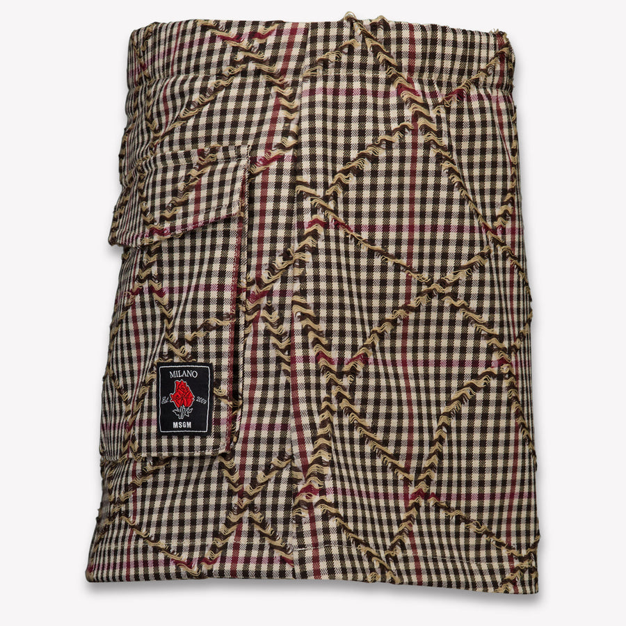 MSGM Kinder Meisjes Shorts In Bruin