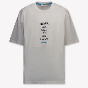 MSGM Kids Boys T-Shirt In White