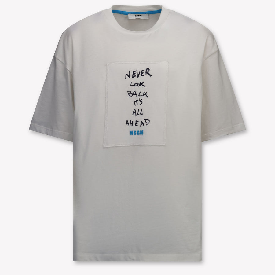 MSGM Kids Boys T-Shirt In White