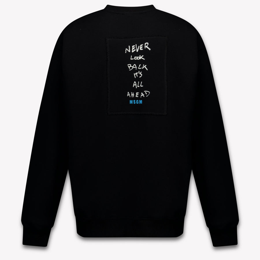 MSGM Kids Boys Sweater In Black