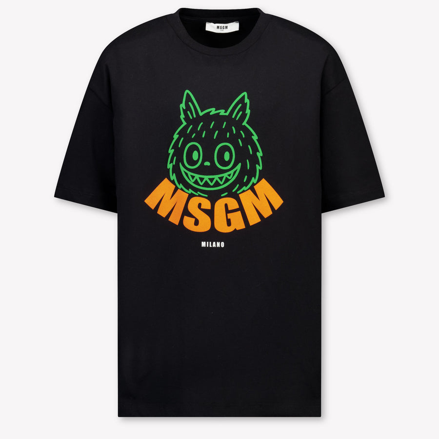 MSGM Kids Boys T-Shirt In Black