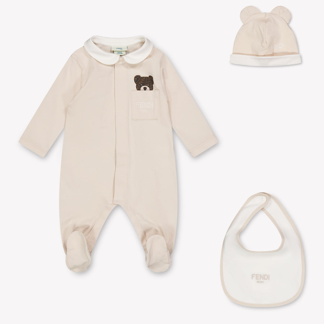 Fendi Baby Unisex Boxpakje In Beige