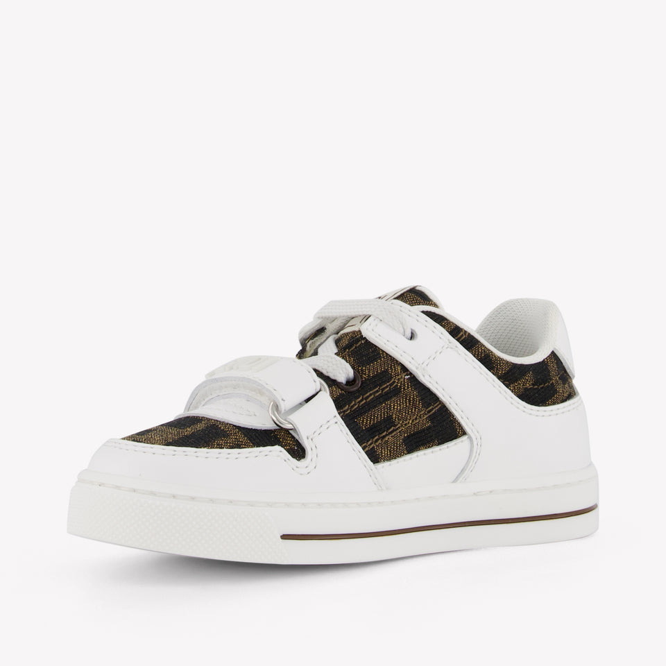 Fendi Unisex Sneakers In Wit