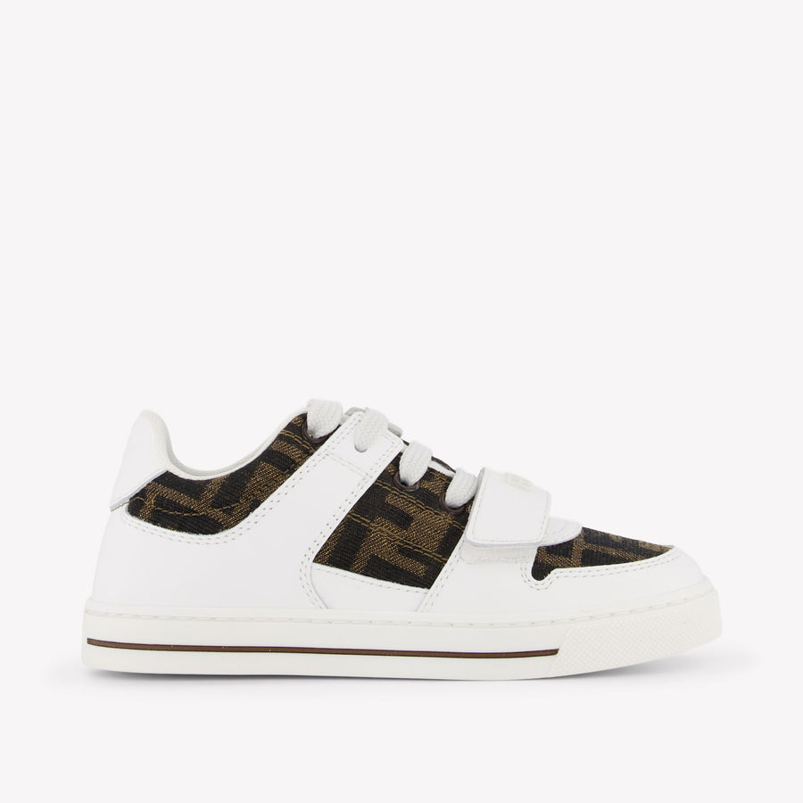 Fendi Unisex Kids Sneakers in White