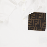 Fendi Baby Jongens Polo In Wit