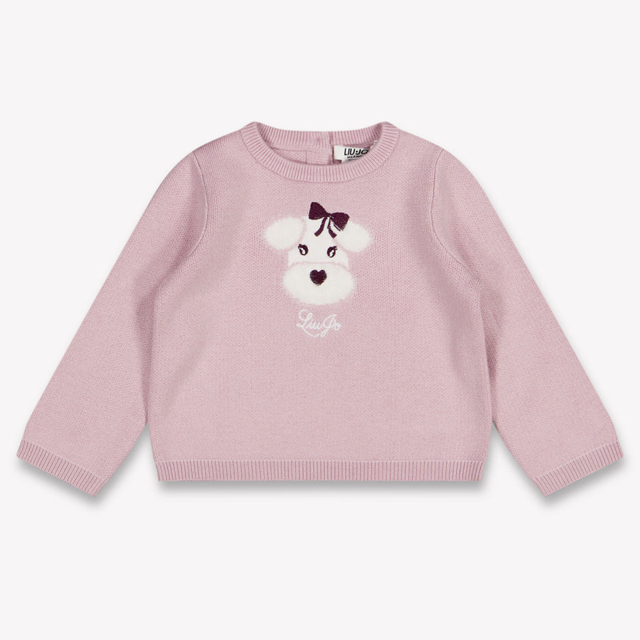 Liu Jo Baby Girls Sweater In Light Pink