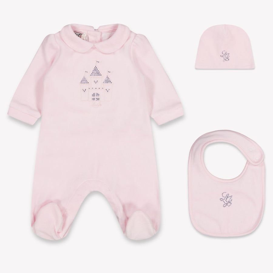 Liu Jo Baby Girls Playsuit In Light Pink