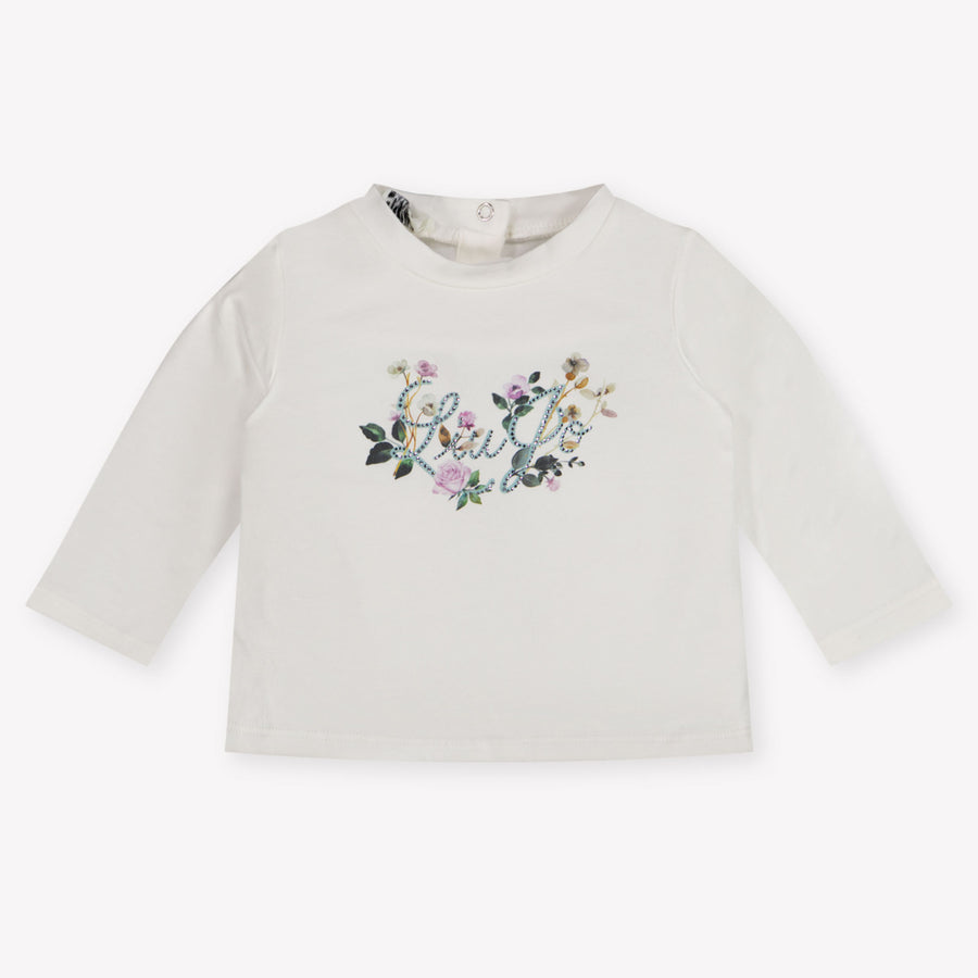 Liu Jo Baby Girls T-Shirt In OffWhite
