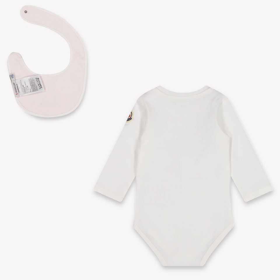 Moncler Baby Unisex Rompertje In Licht Roze