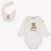Moncler Baby Unisex Rompertje In Licht Roze