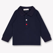 Moncler Baby Boys Polo In Navy