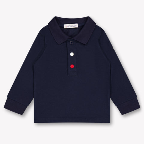 Moncler Baby Boys Polo In Navy